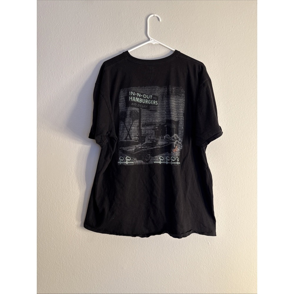 In-N-Out Burger CALIFORNIA TEE TShirt Mens SIZE XXL SHORT SLEEVE‎ CREW BLACK